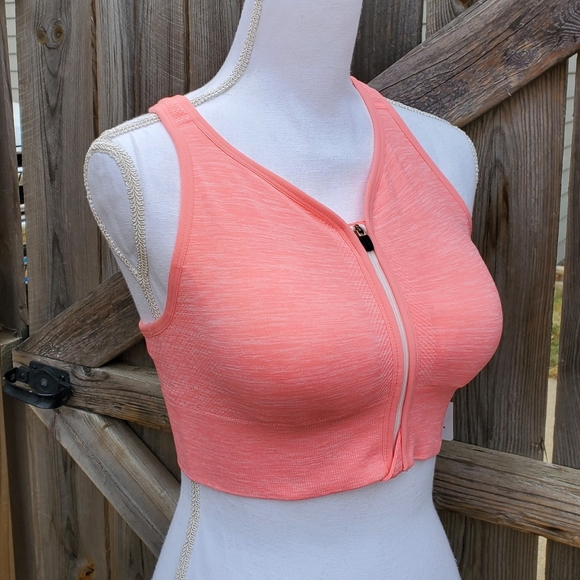 COPPER FIT Front Zip Sports Bra - Size S (NWT) - Picture 1 of 9